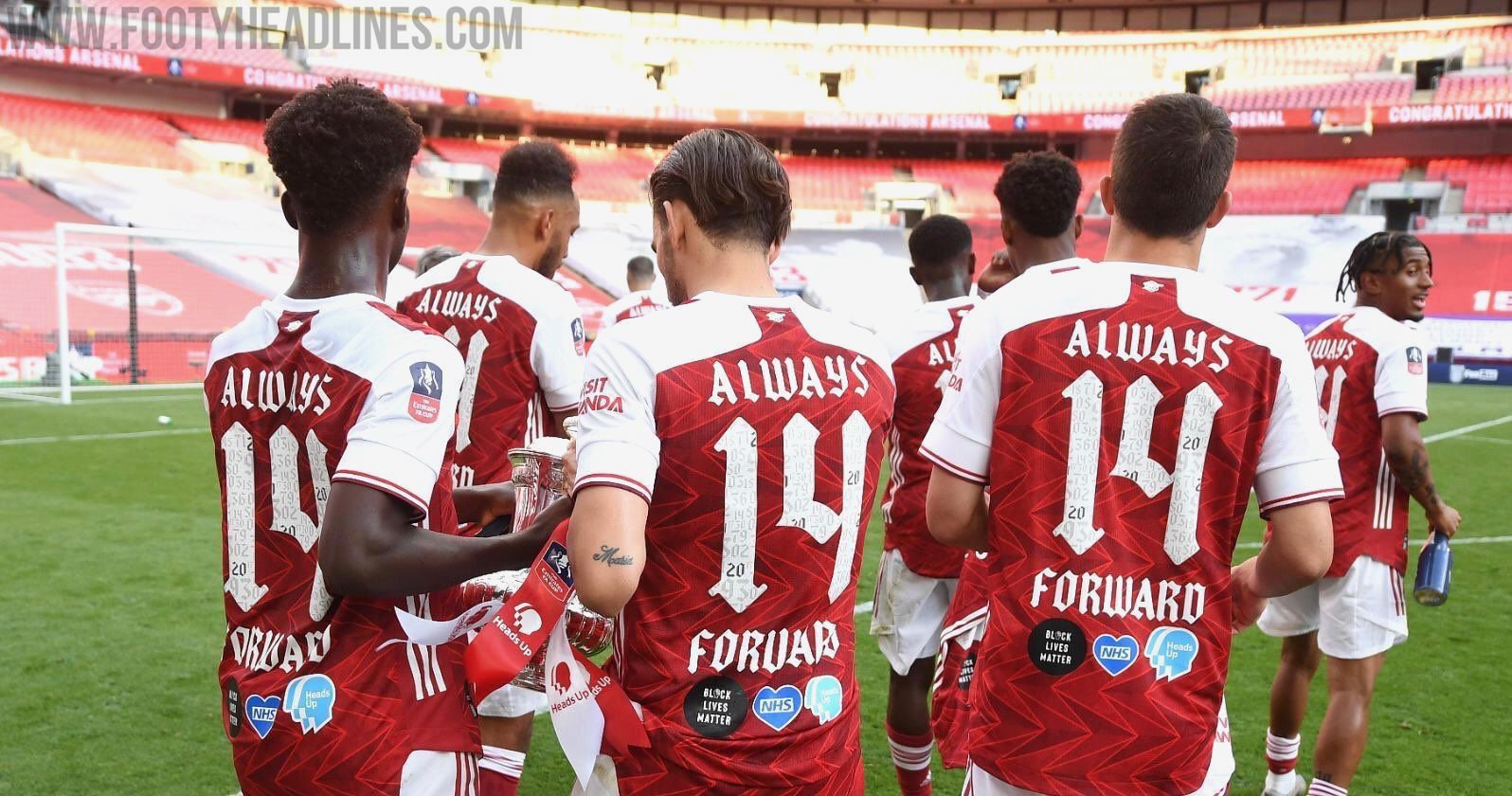 Arsenal fa deals cup final jersey